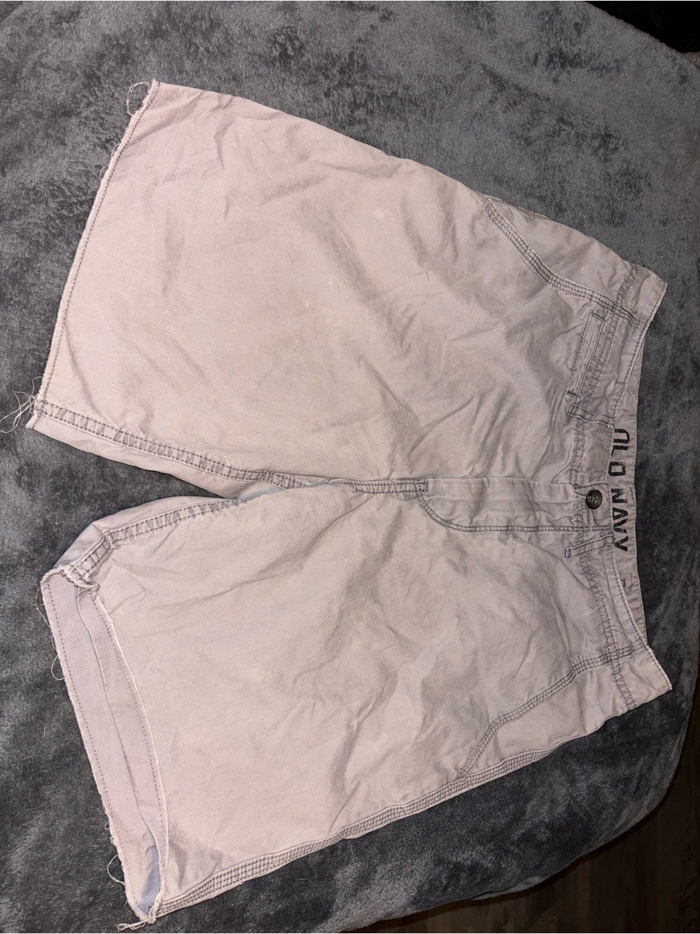 Old Navy Men’s Light Gray Casual Cotton Shorts